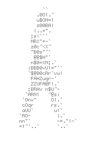 ASCII themed animation
