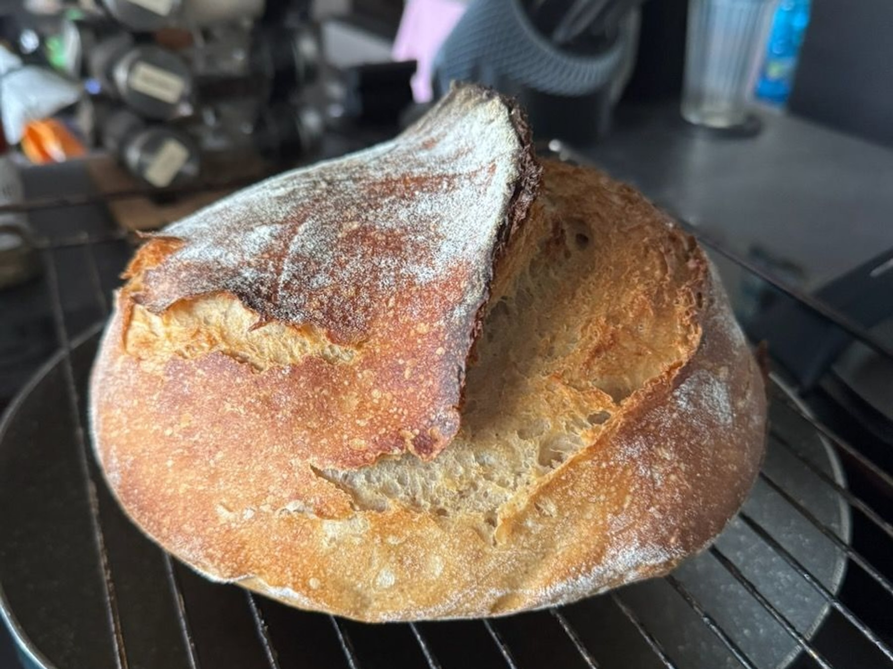 Homemade sourdough loaf