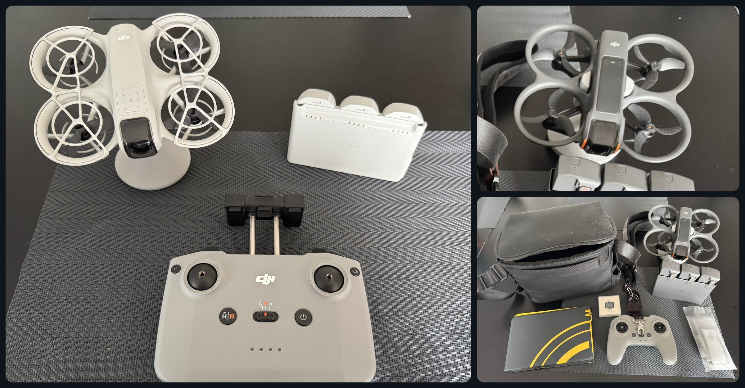 Drone travel kit collage